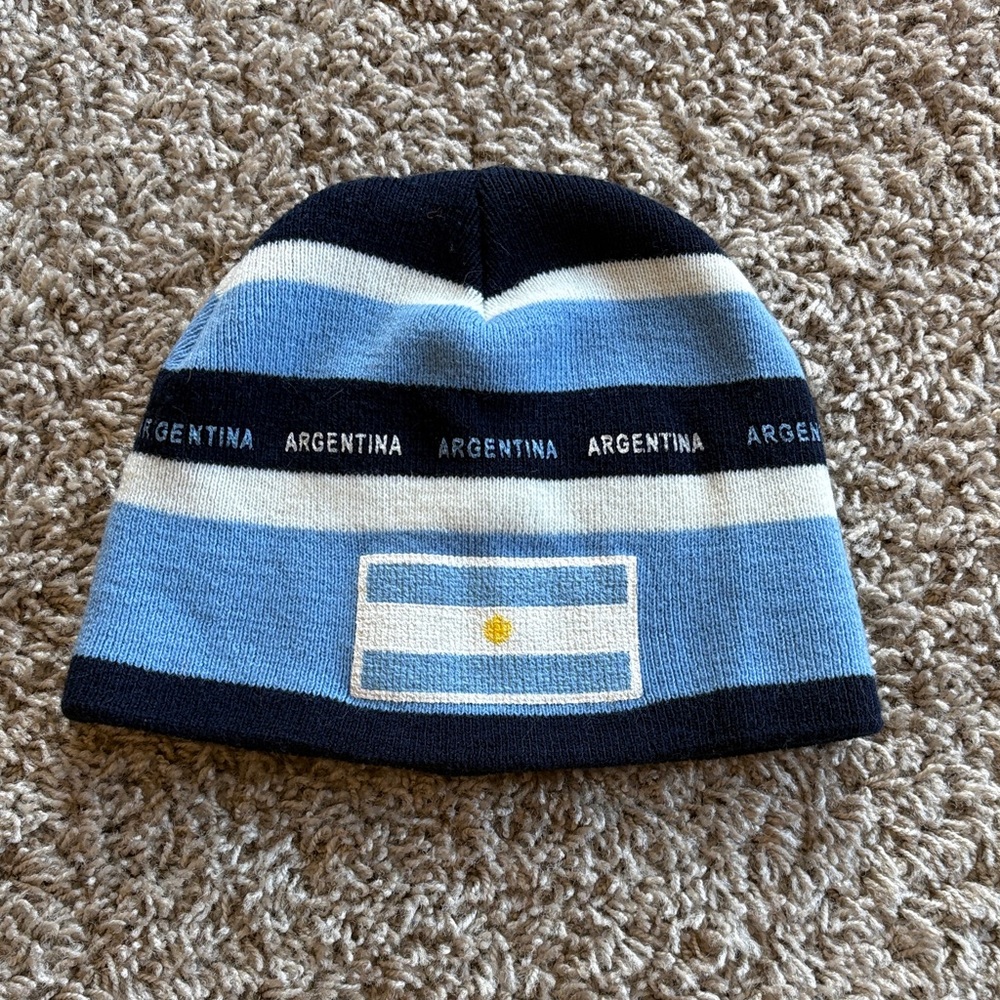 Argentina Striped Beanie Hat!